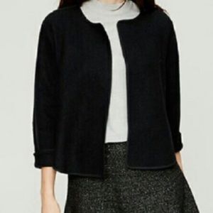 LOFT boiled wool sweater jacket